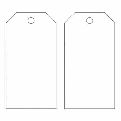 Blank Self-Laminating Accident Prevention Tags, Metal, 3" W x 5-3/4" H Oxford Builders Supplies Inc