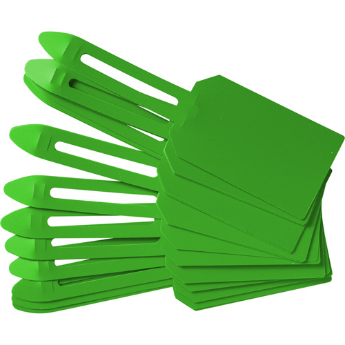 Blank Plastic Lock-On Tags, Plastic, 3-1/4" W x 5-4/5" H, Blank Oxford Builders Supplies Inc