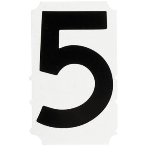 &eacute;tiquettes de lettres et chiffres gothiques individuels Quick-Align, 5, 4" h, Noir Oxford Builders Supplies Inc