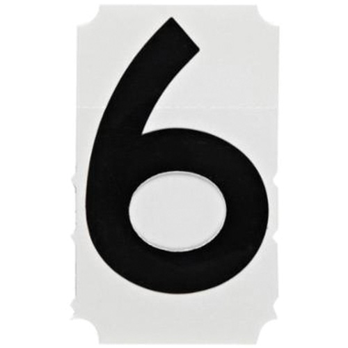 &eacute;tiquettes de lettres et chiffres gothiques individuels Quick-Align, 6, 4" h, Noir Oxford Builders Supplies Inc