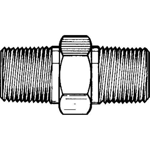 RACCORD HEXAGONAL MALE1/8"-1/8"NPT,LAITON, Laiton Oxford Builders Supplies Inc