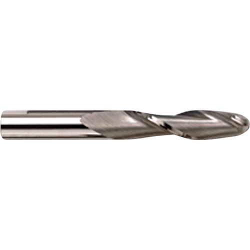 Ball End Extra Long Series End Mill, 1/4" Dia., 2 Flutes, Carbide Oxford Builders Supplies Inc