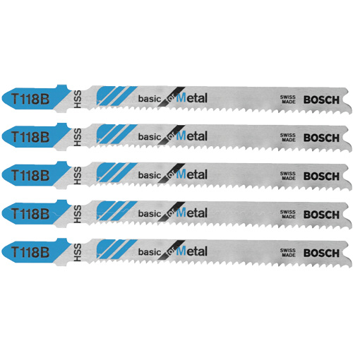 Jig Saw Blades Basic for Metal, High Speed Steel, T-Shank, 3-5/8" L Oxford Builders Supplies Inc