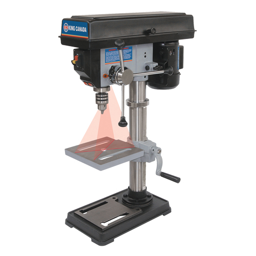 Perceuses &agrave; colonne avec laser, 10", Mandrin 1/2", 3050 tr/min Oxford Builders Supplies Inc