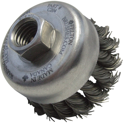 Brosses-boisseau &agrave; fils nou&eacute;s, 5" dia. x 5/8"-11 arbre Oxford Builders Supplies Inc