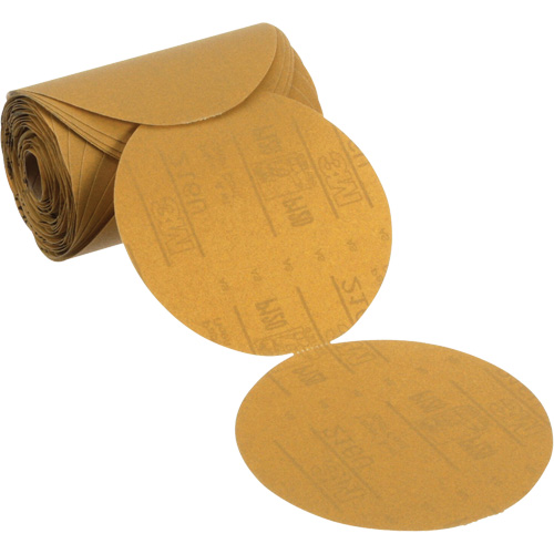 Stikit Gold Paper Sanding Disc Roll, 6" Dia., P120 Grit, Aluminum Oxide Oxford Builders Supplies Inc