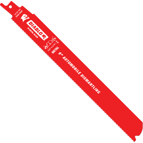 Lame de scie alternative autod&eacute;montage, Bim&eacute;tal, 14-18 Dents par pouce, 9" lo x 1" la Oxford Builders Supplies Inc