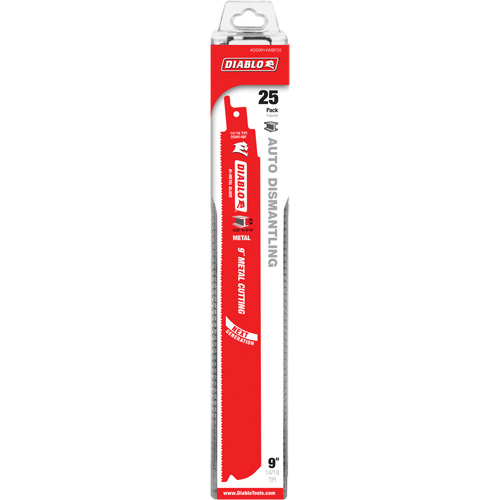 Lame de scie alternative autod&eacute;montage, Bim&eacute;tal, 14-18 Dents par pouce, 9" lo x 1" la Oxford Builders Supplies Inc