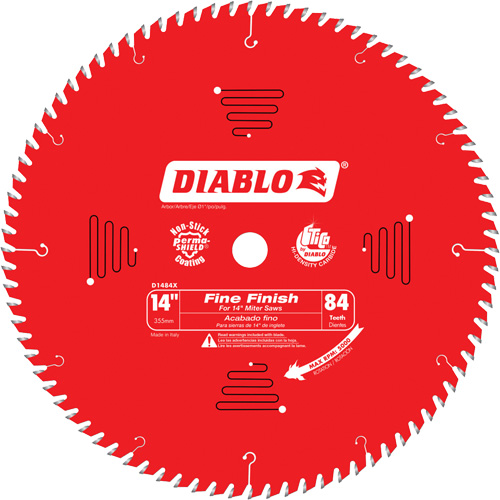 Lame de scie circulaire &agrave; finition fine, 14", 84 dents, Pour Stratifi&eacute;/Bois Oxford Builders Supplies Inc