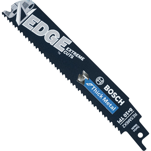 Edge Reciprocating Saw Blades, Bi-Metal, 8/10 TPI, 6" L Oxford Builders Supplies Inc