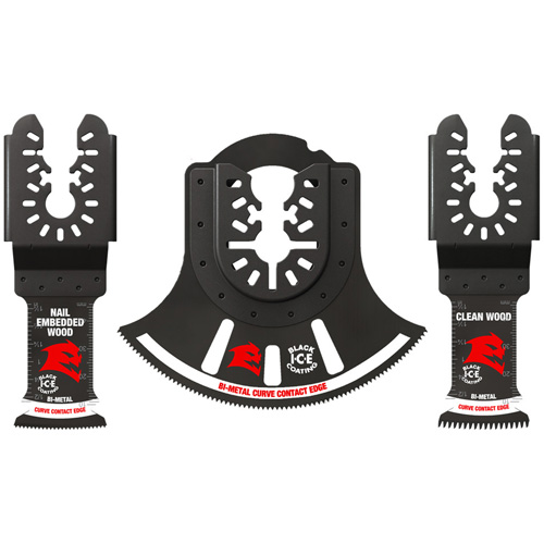3-Piece Universal Fit Bi-Metal Oscillating Blade Set Oxford Builders Supplies Inc