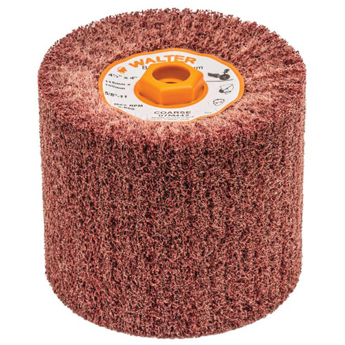 Blendex Surface Conditioning Drum, 4-1/2" Dia. x 4" W, 5/8"-11 Arbor, Coarse Grit Oxford Builders Supplies Inc