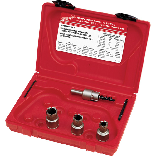 Sheet Metal Carbide Cutter Electrician's Kit, 5 Pieces Oxford Builders Supplies Inc