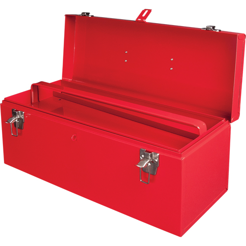 Coffre &agrave; outils portatif ATB100 avec plateau en m&eacute;tal pour outils, 8-3/4" P x 21" la x 9" h, Rouge Oxford Builders Supplies Inc