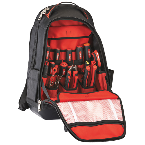 Sac &agrave; dos de chantier, 20" lo x 16" la, Noir, Balistique Oxford Builders Supplies Inc