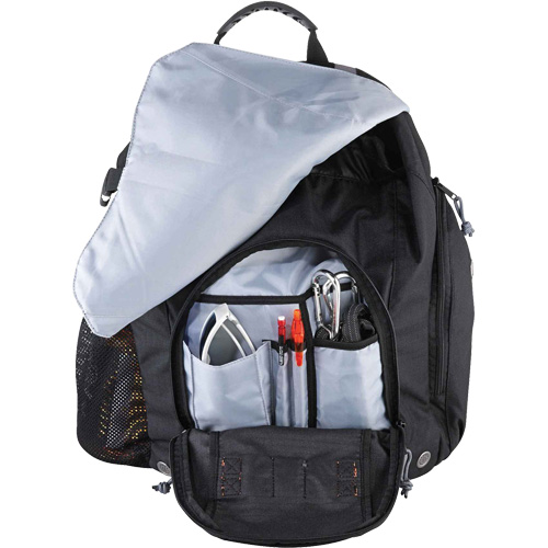 Arsenal&reg; 5143 Tool Backpack, 15" L x 8" W, Black, Polyester Oxford Builders Supplies Inc