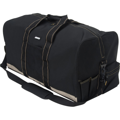 All-Purpose Gear Bag, Polyester, 8 Pockets, Black Oxford Builders Supplies Inc