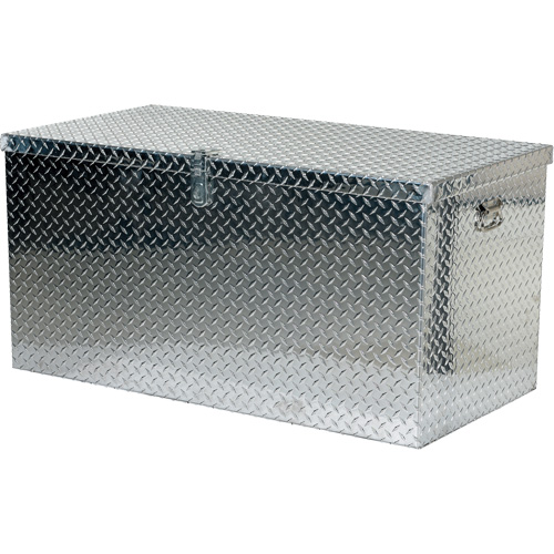 Boîte &agrave; outils portative en t&ocirc;le larm&eacute;e d'aluminium, 25-1/16" P x 49-1/4" la x 24" h, Argent Oxford Builders Supplies Inc