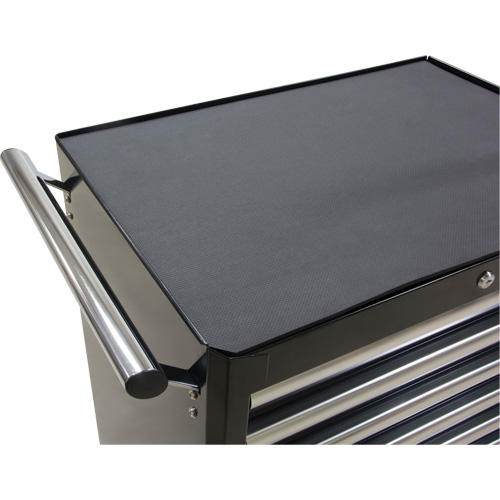Industrial Tool Cart, 7 Drawers, 27" W x 18-3/4" D x 39" H, Black Oxford Builders Supplies Inc