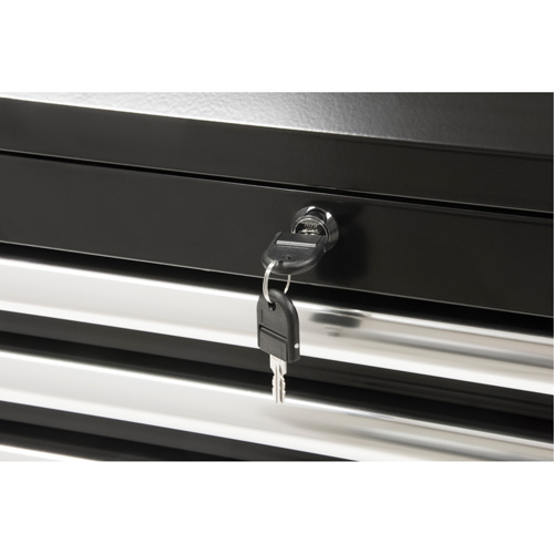 Industrial Tool Chest, 26" W, 4 Drawers, Black Oxford Builders Supplies Inc