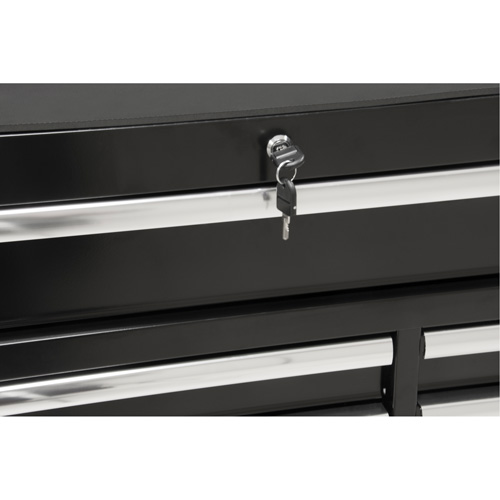 Chariot &agrave; outils industriel, 11 tiroirs, 41" la x 18-3/4" p x 39-1/3" h, Noir Oxford Builders Supplies Inc