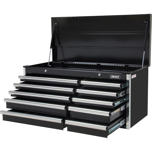 Coffre &agrave; outils industriel, 41" la, 10 tiroirs, Noir Oxford Builders Supplies Inc