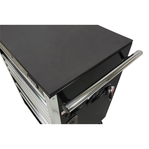 Heavy-Duty Tool Cart, 7 Drawers, 28" W x 22" D x 42-3/8" H, Black Oxford Builders Supplies Inc