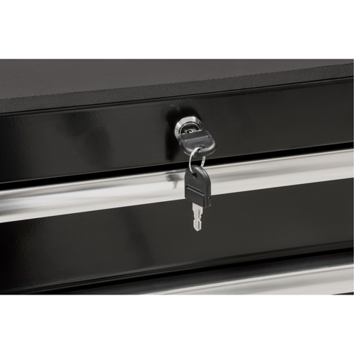 Heavy-Duty Tool Cart, 7 Drawers, 28" W x 22" D x 42-3/8" H, Black Oxford Builders Supplies Inc
