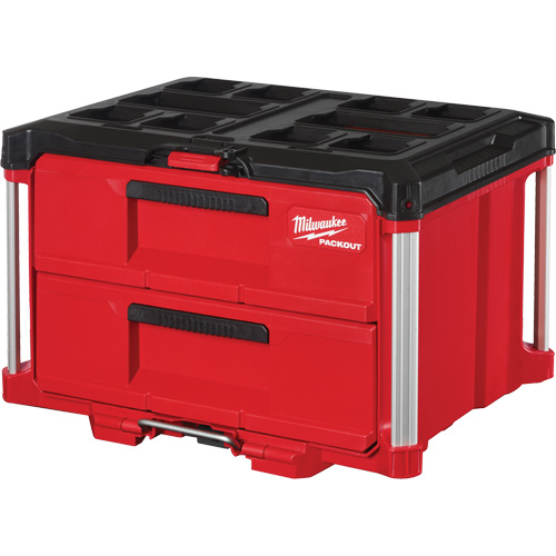 Boîte &agrave; outils avec 2 tiroirs Packout, 16-1/3" x 14-1/3" x 22-1/5", Rouge Oxford Builders Supplies Inc