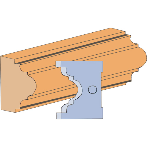 Jeu de couteaux pour moulage en forme d'anse de fantaisie Oxford Builders Supplies Inc