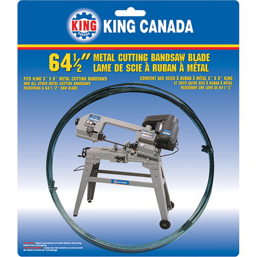 Lame de scie &agrave; ruban pour usage g&eacute;n&eacute;ral, Bim&eacute;tal, 64-1/2" lo x 1/2" la x &eacute;paisseur 0,025", 14 dents par pouce Oxford Builders Supplies Inc