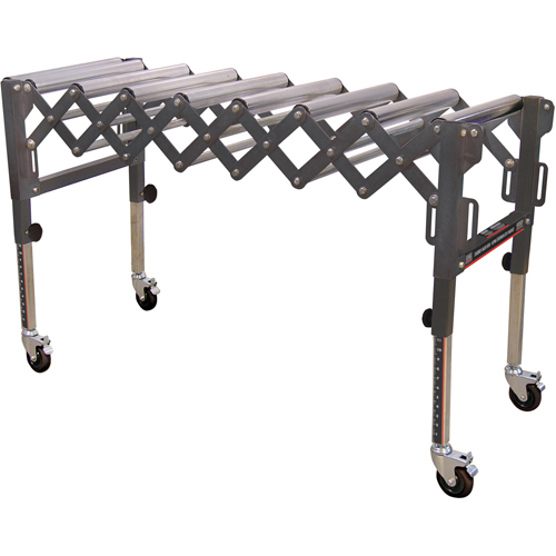 Convoyeurs &agrave; roulettes extensibles & flexibles, 20" la x 52" lo, Capacit&eacute; de 300 lb par pi lin. Oxford Builders Supplies Inc