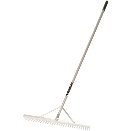 Pro Level Rakes, Aluminum Handle, 36" W, Aluminum Blade, 36 Tines Oxford Builders Supplies Inc