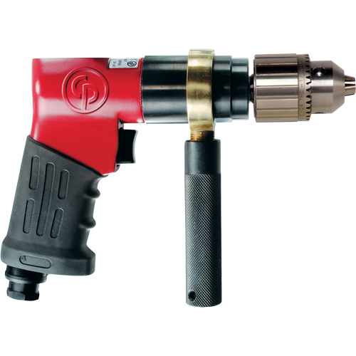 Reversible Drills, 24 CFM, 1/4" NPTF, 90 dBA, 13" Chuck, Keyed Oxford Builders Supplies Inc