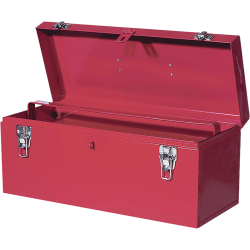 TB21 Boîte &agrave; outils en acier, 8-3/4" P x 20" la x 9-3/8" h, Rouge Oxford Builders Supplies Inc