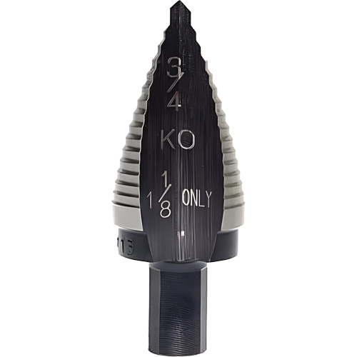 Step Drill Bit, 1-1/8" - 1-1/8" , 5/32" Increments, High Speed Steel Oxford Builders Supplies Inc