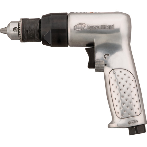 Reversible Air Drill, 4 CFM, 1/4" NPTF, 93 dBA, 3/8" Chuck, Keyed Oxford Builders Supplies Inc