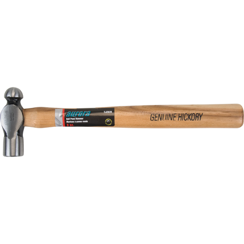 Ball Pein Hammer, 8 oz. Head Weight, Plain Face, Wood Handle Oxford Builders Supplies Inc