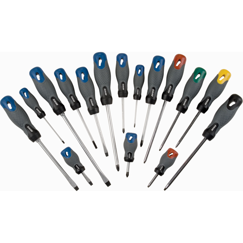 Screwdriver Set, 16 Pcs. Oxford Builders Supplies Inc