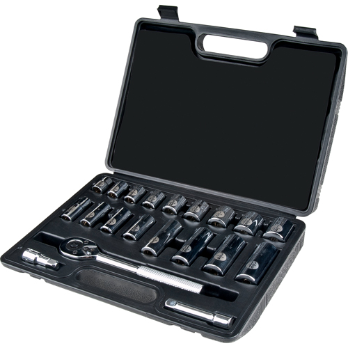 Socket Set, 20 Pcs, 3/8" Drive Size, Deep Oxford Builders Supplies Inc