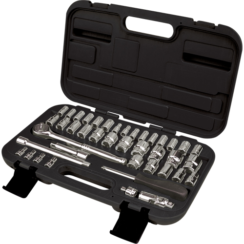 Jeux de douilles SAE/m&eacute;triques 1/4" et 3/8", 41 Mcx Oxford Builders Supplies Inc