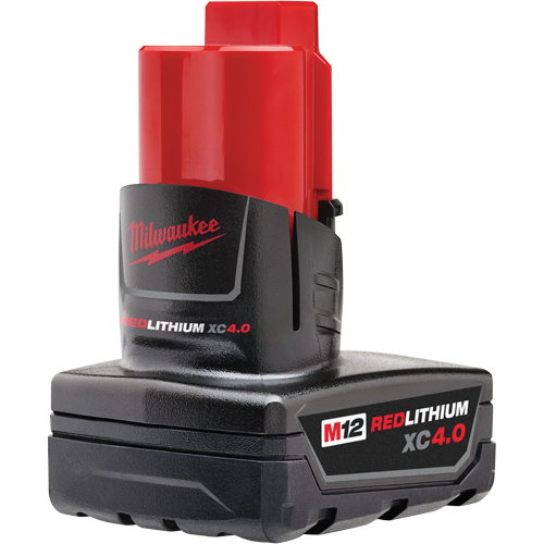 Bloc-piles M12 Redlithium 4.0, Lithium-ion, 12 V, 4 A Oxford Builders Supplies Inc