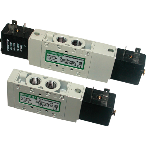 Pilot 5-Way 2-Position 4-Way Solenoid Valves, 1/8" Pipe, 150 PSI Oxford Builders Supplies Inc
