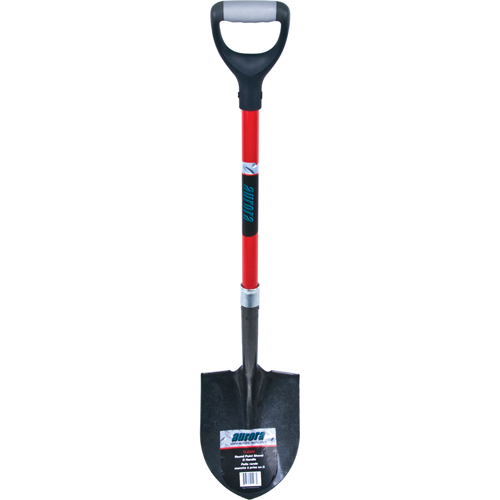 Pelle ronde robuste, Lame Acier au carbone, Fibre de verre, Manche Prise en D Oxford Builders Supplies Inc