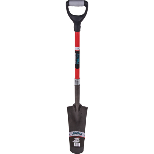 Heavy-Duty Drain Spade, Carbon Steel, 14" x 5-1/2" Blade, 29" L, D-Grip Handle Oxford Builders Supplies Inc