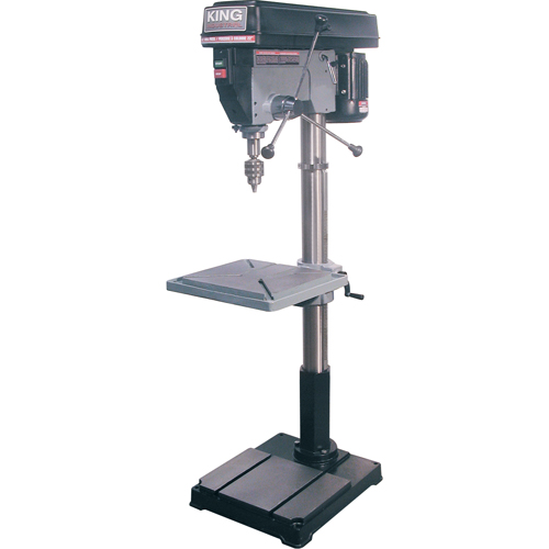 Perceuses &agrave; colonne de plancher, 22", Mandrin 3/4", 4200 tr/min Oxford Builders Supplies Inc