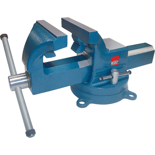 Heavy-Duty Industrial Bench Vises, 4" Jaw Width, 2-3/8" Throat Depth Oxford Builders Supplies Inc