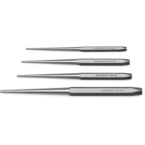 Long Taper Punch Set, 4 Pieces Oxford Builders Supplies Inc