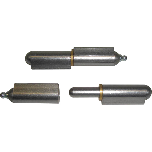 Charni&egrave;re &agrave; souder avec rondelles et raccord de graissage, 5/8" dia. x 4" lo, Acier doux a/goupille fixe en acier Oxford Builders Supplies Inc