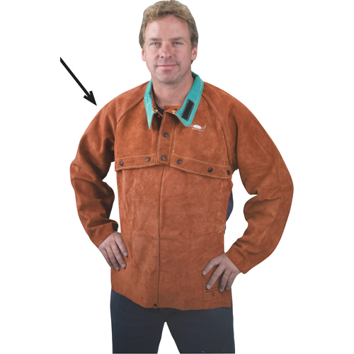 Leather Cape Sleeves, 2X-Large, Lava Brown Oxford Builders Supplies Inc